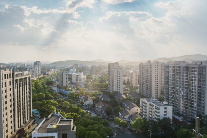 Aerial View of city